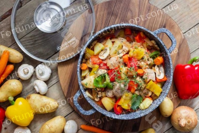 Кастрюля с мраморным покрытием с крышкой Edenberg EB - 3979 - 5.6л/26см ✅ базовая цена $26.64 ✔ Опт ✔ Скидки ✔ Заходите! - Интернет-магазин ✅ Фортуна-опт ✅