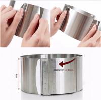 Форма раздвижная для торта A - Plus - 614 - (от 16 до 30 см, h - 12 см)  ➜ Оптом и в розницу ✅ актуальная цена -Интернет магазин ✅ Фортуна ✅