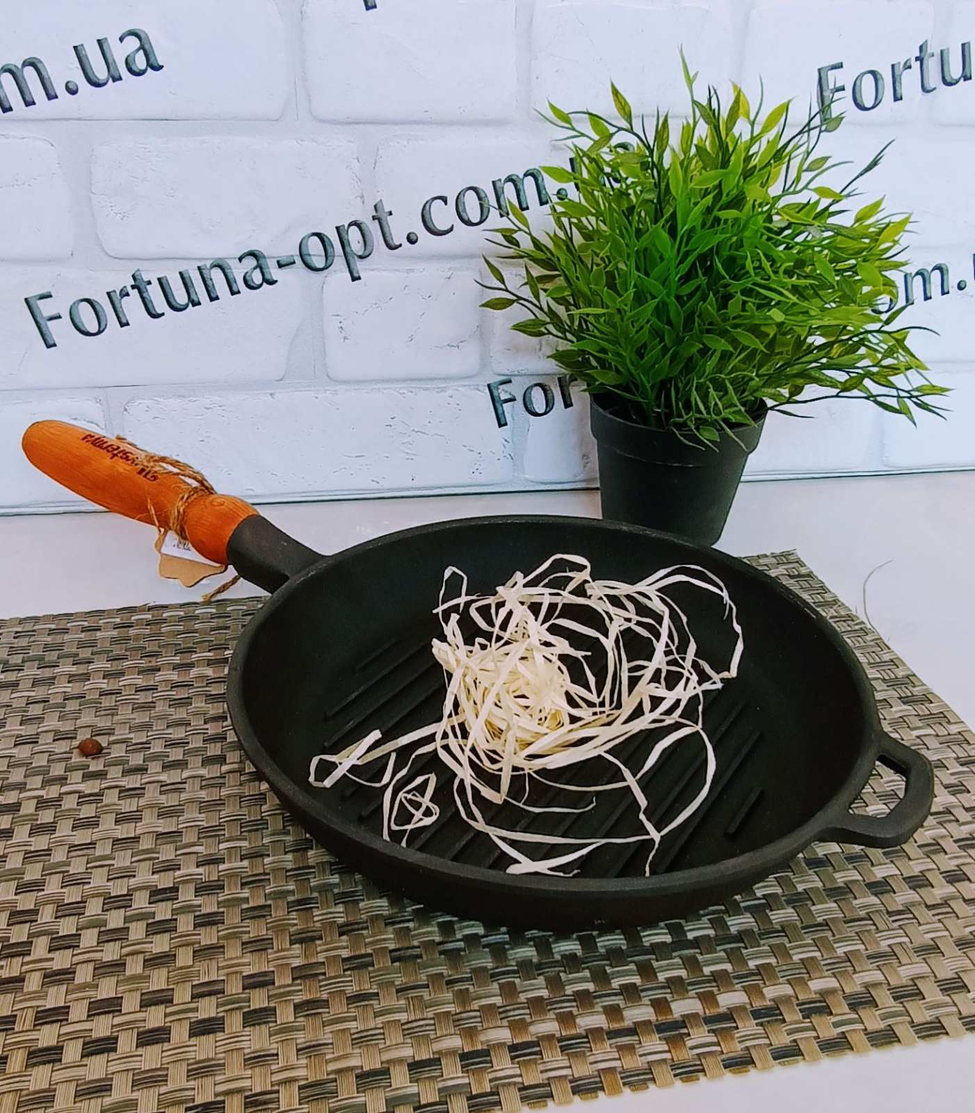 Сковорода чугунная литая б/кр 24х4см гриль Т 308 (СН) ✅ базовая цена 515.68 грн. ✔ Опт ✔ Скидки ✔ Заходите! - Интернет-магазин ✅ Фортуна-опт ✅