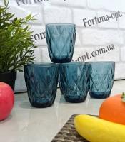 Стакан стекло 270 гр Blue 6 шт/наб A-Plus - 9011  ➜ Оптом и в розницу ✅ актуальная цена - Интернет магазин ✅ Фортуна ✅