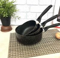 Набор ковшей черный гранит  5513 ✅ базовая цена $23.67 ✔ Опт ✔ Акции ✔ Заходите! - Интернет-магазин Fortuna-opt.com.ua.