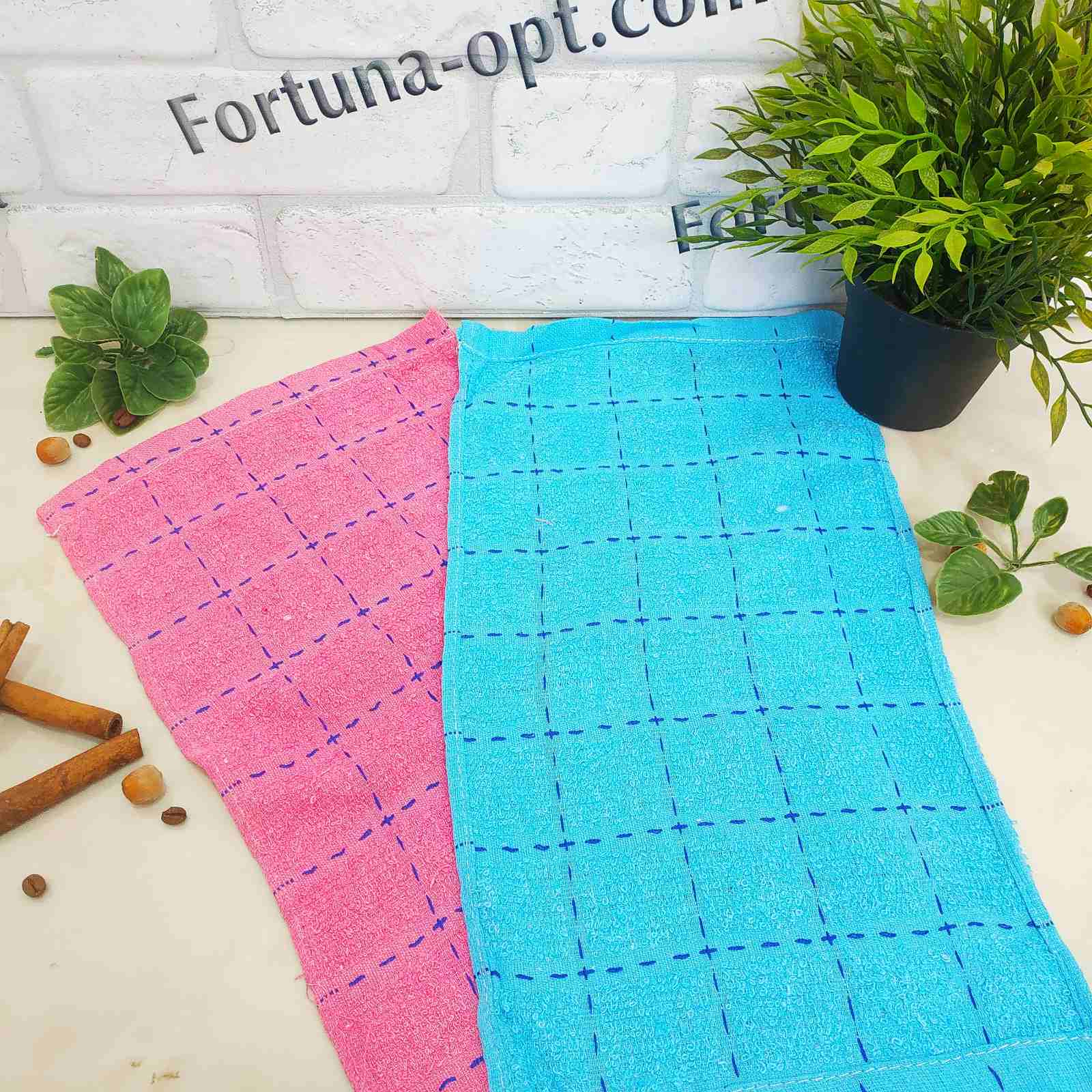 Полотенце кухонное Клетка махра 25х50см 0438 ✅ базовая цена 14.10 грн. ✔ Опт ✔ Скидки ✔ Заходите! - Интернет-магазин ✅ Фортуна-опт ✅