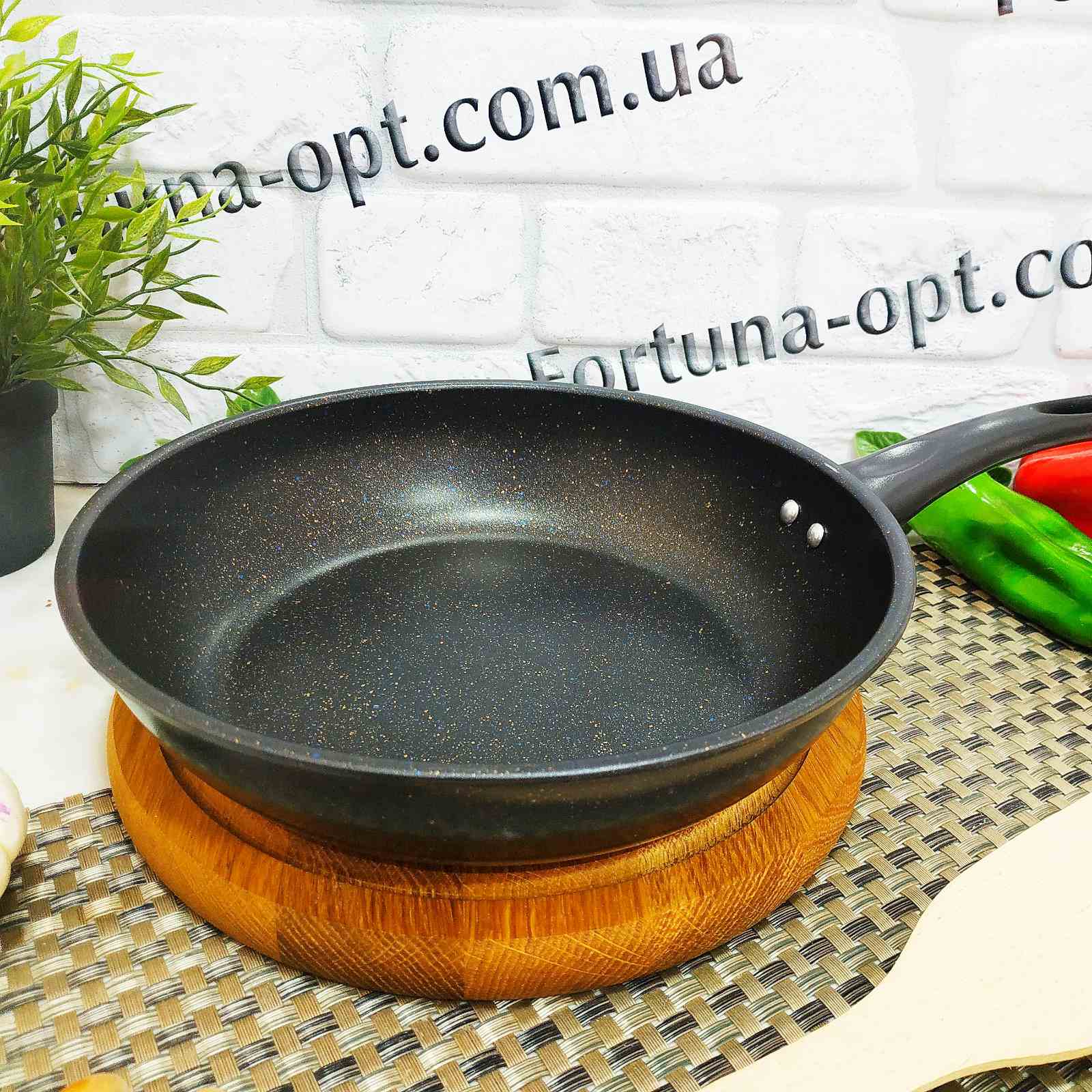 Сковорода мрамор A-Plus - 112 FP - 24 см ✅ базовая цена $4.14 ✔ Опт ✔ Скидки ✔ Заходите! - Интернет-магазин ✅ Фортуна-опт ✅