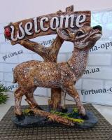  Олень велком гипс 1685 ➜ Оптом и в розницу ✅ актуальная цена -Интернет магазин ✅ Фортуна ✅