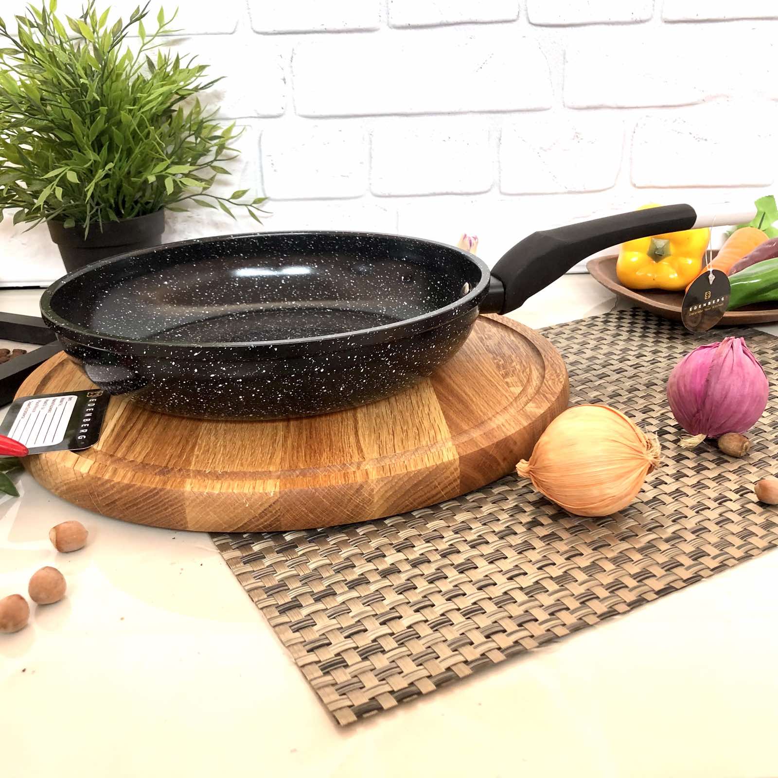 Сковорода с гранитным покрытием Edenberg EB - 4125 - 26 см ✅ базовая цена $11 ✔ Опт ✔ Скидки ✔ Заходите! - Интернет-магазин ✅ Фортуна-опт ✅