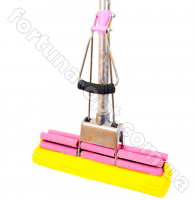 Швабра с двойным отжимом Гламур Серебро и алюминиевой ручкой - 2030с ➜ Оптом и в розницу ✅ актуальная цена -Интернет магазин ✅ Фортуна ✅