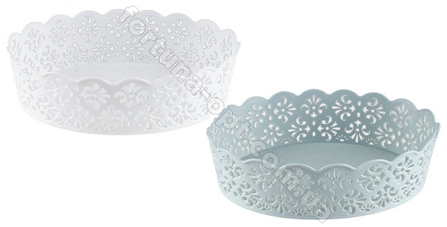 Корзинка ажурная пластик 21*15,5*6 см - Stenson - 84498  ✅ базовая цена $0.34 ✔ Опт ✔ Акции ✔ Заходите! - Интернет-магазин Fortuna-opt.com.ua.