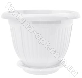 Горшок цветочный Волна 12*10 см - 0328 ✅ базовая цена 9.80 грн. ✔ Опт ✔ Скидки ✔ Заходите! - Интернет-магазин ✅ Фортуна-опт ✅