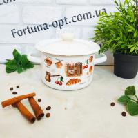 Кастрюля эмалированная 2,0 л 1610/2  Микс ➜ Оптом и в розницу ✅ актуальная цена -Интернет магазин ✅ Фортуна ✅