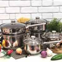 Набор кастрюль из нержавеющей стали Swis Family Lux - 3735 ( SW - 9992 ) ➜ Оптом и в розницу ✅ актуальная цена - Интернет магазин ✅ Фортуна ✅
