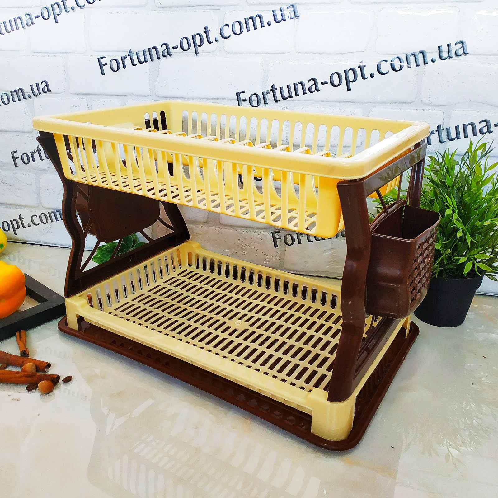 Сушилка для посуды двухярусная R-Plastik 1014 ✅ базовая цена248 грн. ✔ Опт ✔ Скидки ✔ Заходите! - Интернет-магазин ✅ Фортуна-опт ✅