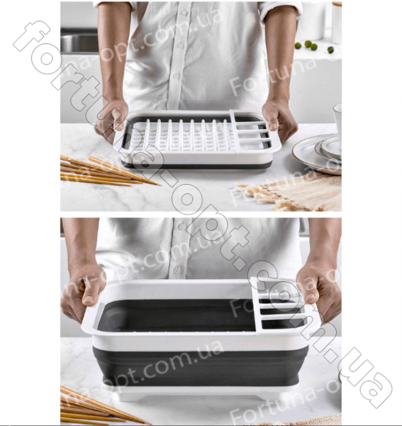 Сушилка для посуды складная силиконовая - 7180 ✅ базовая цена$3.84 ✔ Опт ✔ Скидки ✔ Заходите! - Интернет-магазин ✅ Фортуна-опт ✅