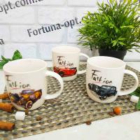 Чашка керамическая 360 мл "Fashion auto" SNT - 2191 ✅ базовая цена 35.60 грн. ✔ Опт ✔ Акции ✔ Заходите! - Интернет-магазин Fortuna-opt.com.ua.