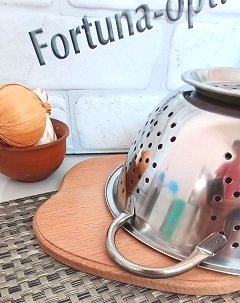 Дуршлаг на ножке нержавеющий A-Plus - 0823 (26 см) ✅ базовая цена $2.57 ✔ Опт ✔ Скидки ✔ Заходите! - Интернет-магазин ✅ Фортуна-опт ✅