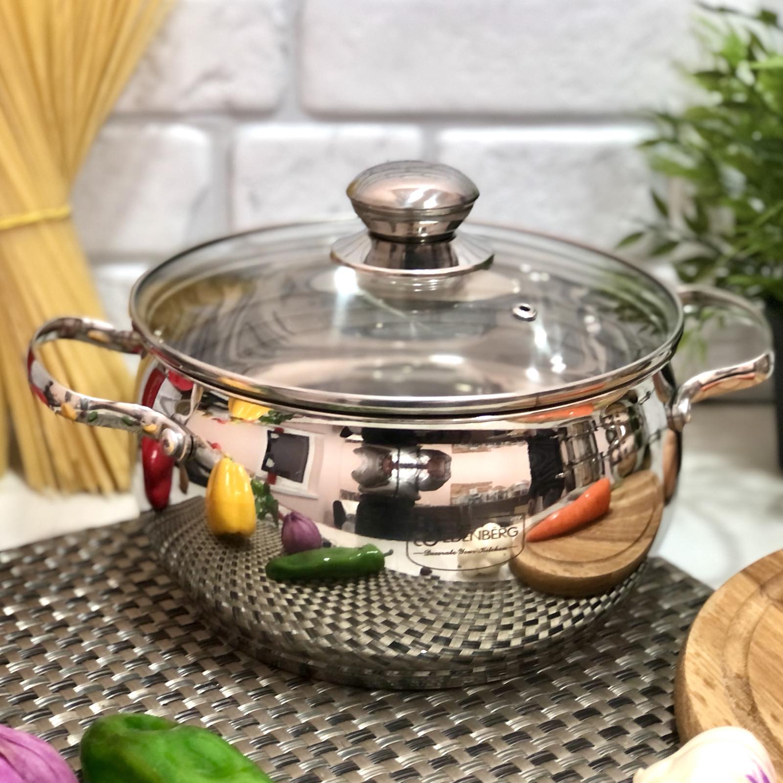 Набор кастрюль яблочной формы Edenberg EB - 1118➜ Опт и розница ✅ актуальная цена -Интернет магазин ✅ Фортуна ✅