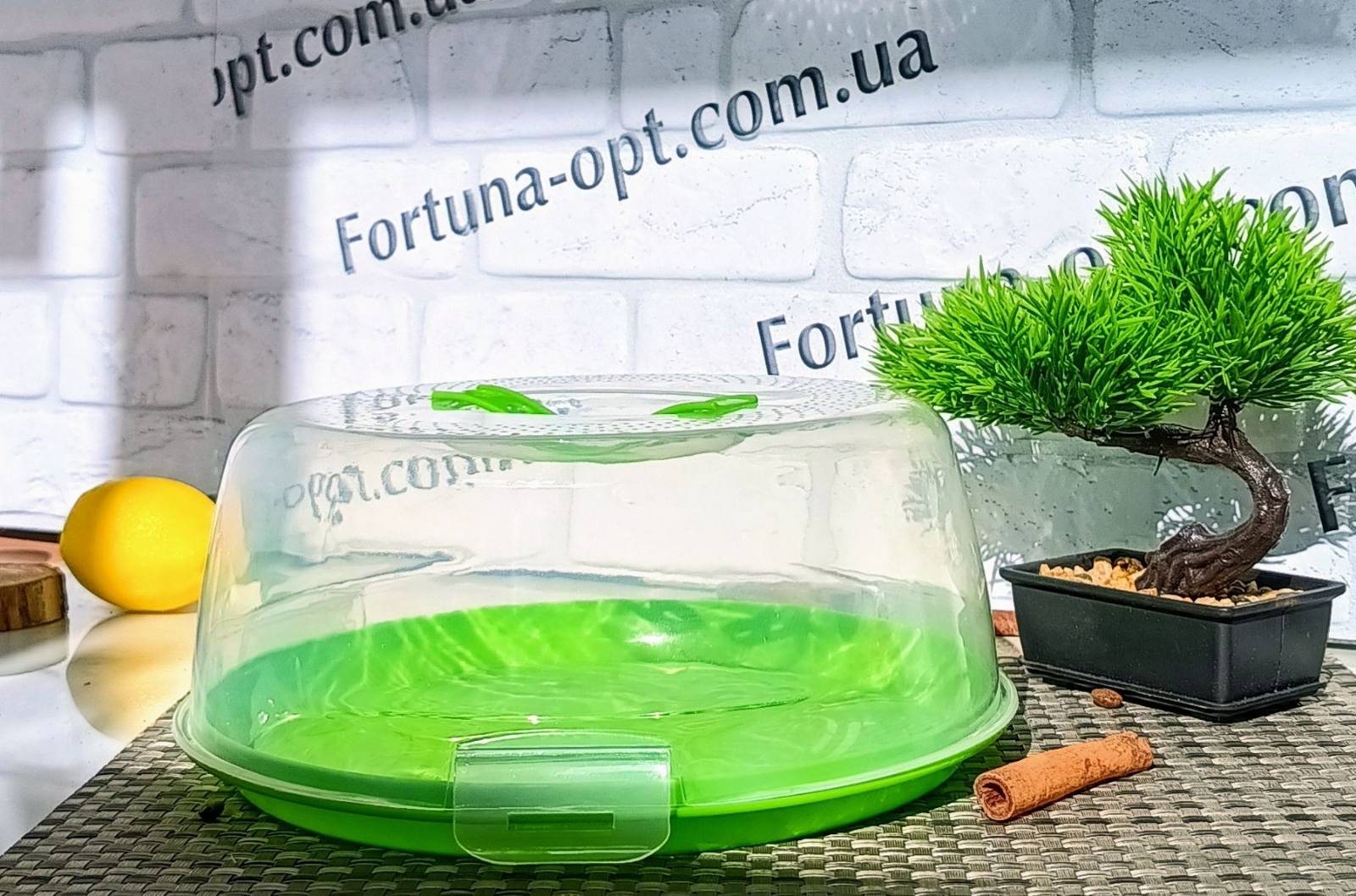 Тортовница пласт. с крышкой 28 см 02082 ✅ базовая цена $3.01 ✔ Опт ✔ Скидки ✔ Заходите! - Интернет-магазин ✅ Фортуна-опт ✅