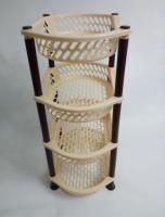 Полка овощная 4 яруса овал Эфе коричневая 0729-1 ✅ базовая цена 187.77 грн. ✔ Опт ✔ Акции ✔ Заходите! - Интернет-магазин Fortuna-opt.com.ua.