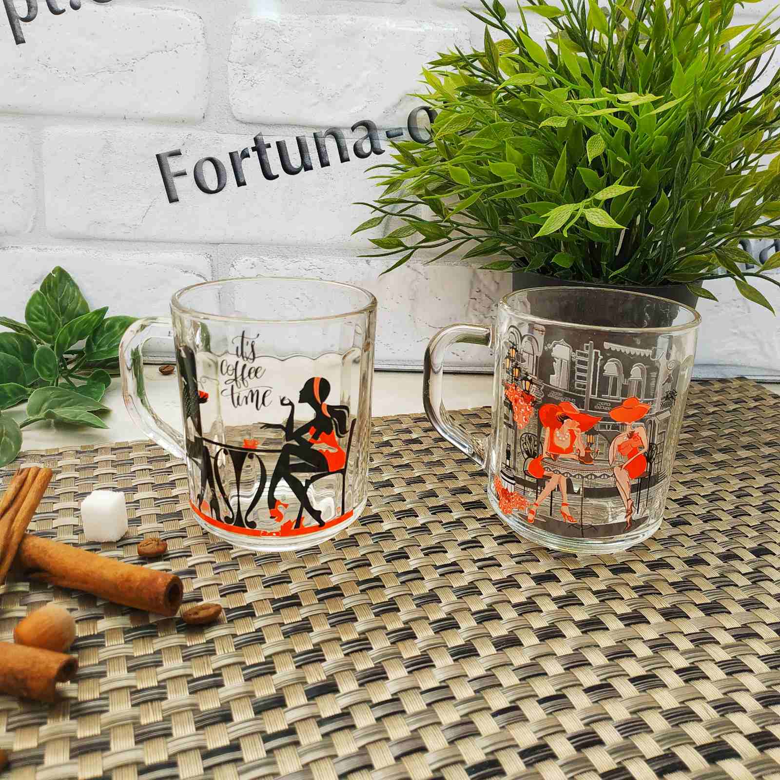 Кружка стекло Coffee Time 200 мл - 8107  ✅ базовая цена 35.52 грн. ✔ Опт ✔ Скидки ✔ Заходите! - Интернет-магазин ✅ Фортуна-опт ✅