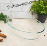 Противень овальный из жаропрочного стекла A-Plus - 4002 ➜ Оптом и в розницу ✅ актуальная цена -Интернет магазин ✅ Фортуна ✅