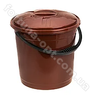 Ведро пластиковое 12 л с крышкой цветное - 0752 ✅базовая цена 57.19 грн. ✔ Опт ✔ Скидки ✔ Заходите! - Интернет-магазин ✅ Фортуна-опт ✅