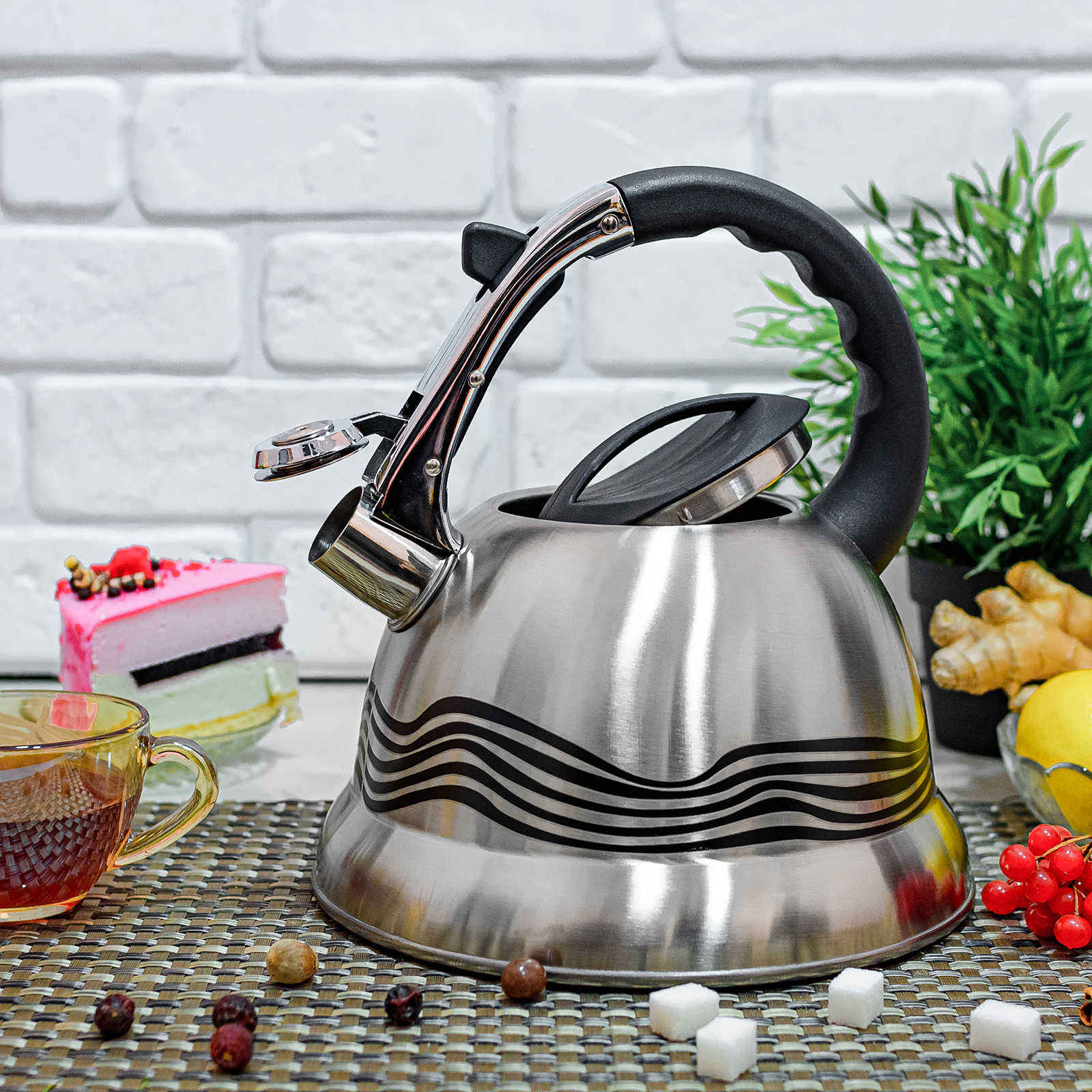 Чайник со свистком 3,2 л A-Plus - 1384 ✅ базовая цена $13.97 ✔ Опт ✔ Скидки ✔ Заходите! - Интернет-магазин ✅ Фортуна-опт ✅