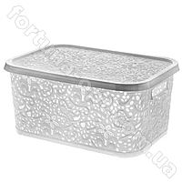 Корзина с крышкой пластиковая Ажур 22 л - 0746 ✅ базовая цена 105.73 грн. ✔ Опт ✔ Скидки ✔ Заходите! - Интернет-магазин ✅ Фортуна-опт ✅