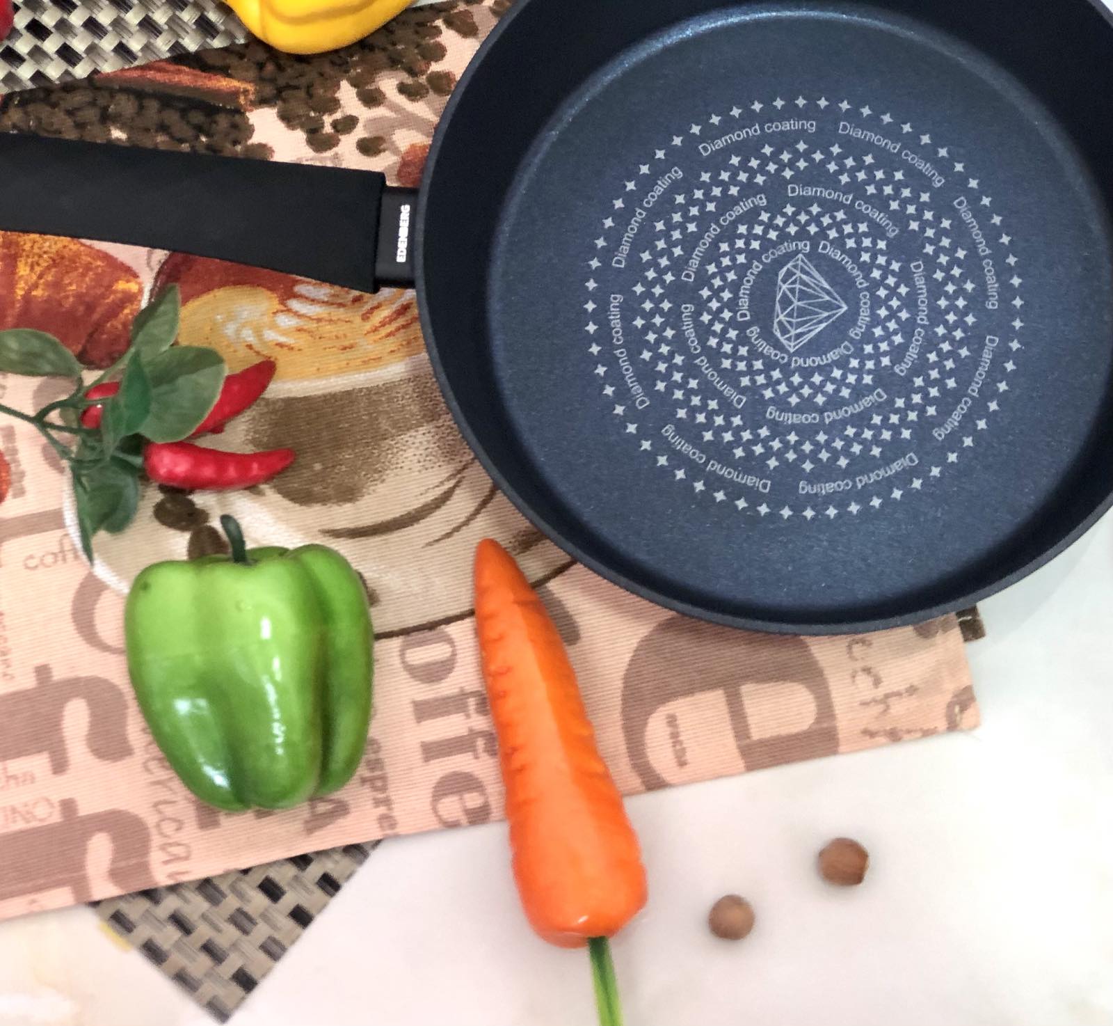  Сковорода глубокая c диамантовым покрытием 26 см Edenberg EB - 3492 ✅ базовая цена $20.01 ✔ Опт ✔ Скидки ✔ Заходите! - Интернет-магазин ✅ Фортуна-опт ✅