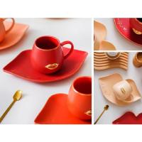 Чашка с блюдцем и ложкой 210 мл "Kiss" 00957 ✅ базовая цена $7.60 ✔ Опт ✔ Акции ✔ Заходите! - Интернет-магазин Fortuna-opt.com.ua.