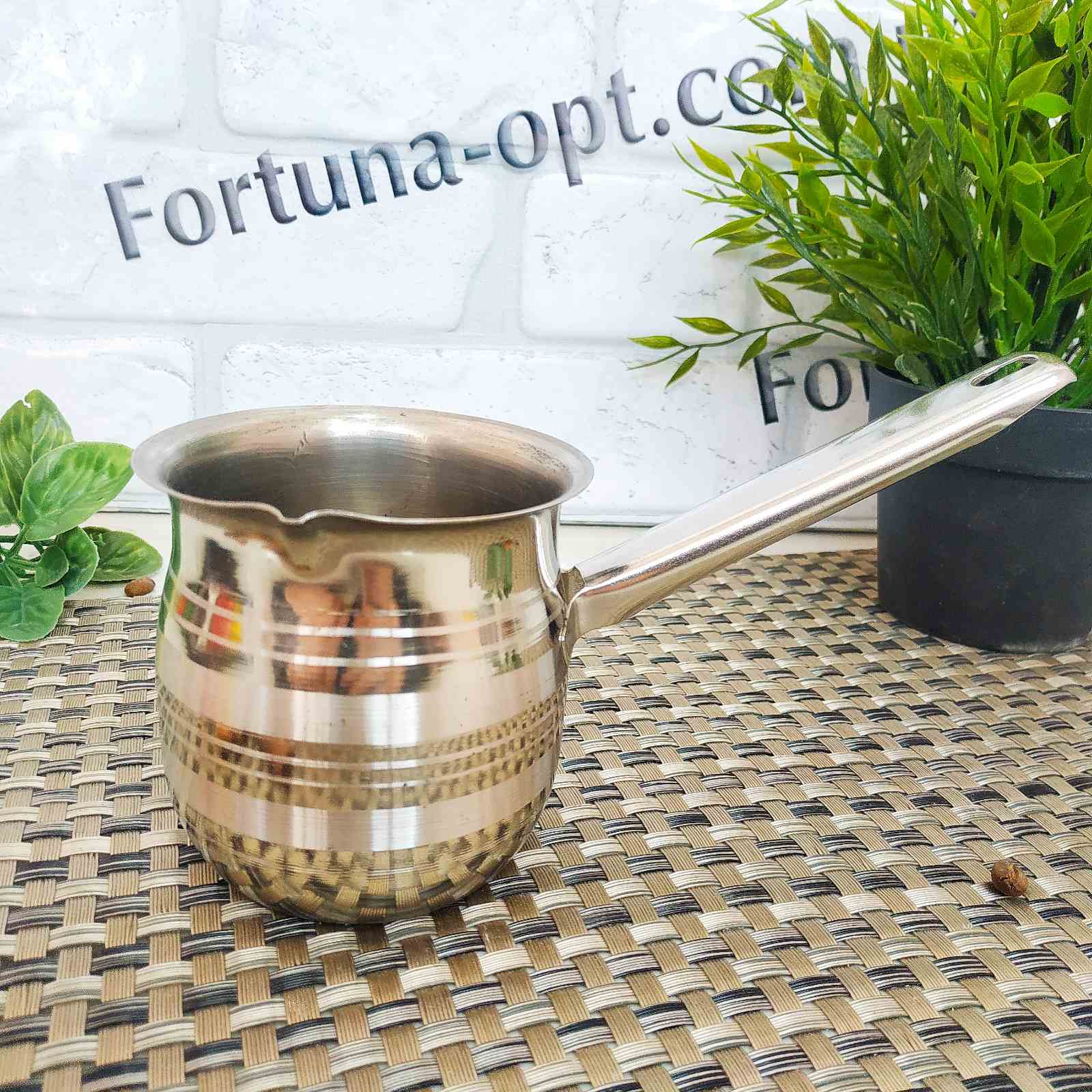 Набор турок из нержавеющей стали (2 шт) A-Plus - 0271 ✅ базовая цена $4.11 ✔ Опт ✔ Скидки ✔ Заходите! - Интернет-магазин ✅ Фортуна-опт ✅