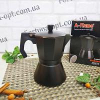 Кофеварка гейзерная черная на 6 чашек A-Plus - 2091 ✅ базовая цена $9.41 ✔ Опт ✔ Акции ✔ Заходите! - Интернет-магазин Fortuna-opt.com.ua.