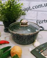 Казан 1.6л A-Plus 18см круглый мрамор 3019 ✅ базовая цена $10.44 ✔ Опт ✔ Акции ✔ Заходите! - Интернет-магазин Fortuna-opt.com.ua.