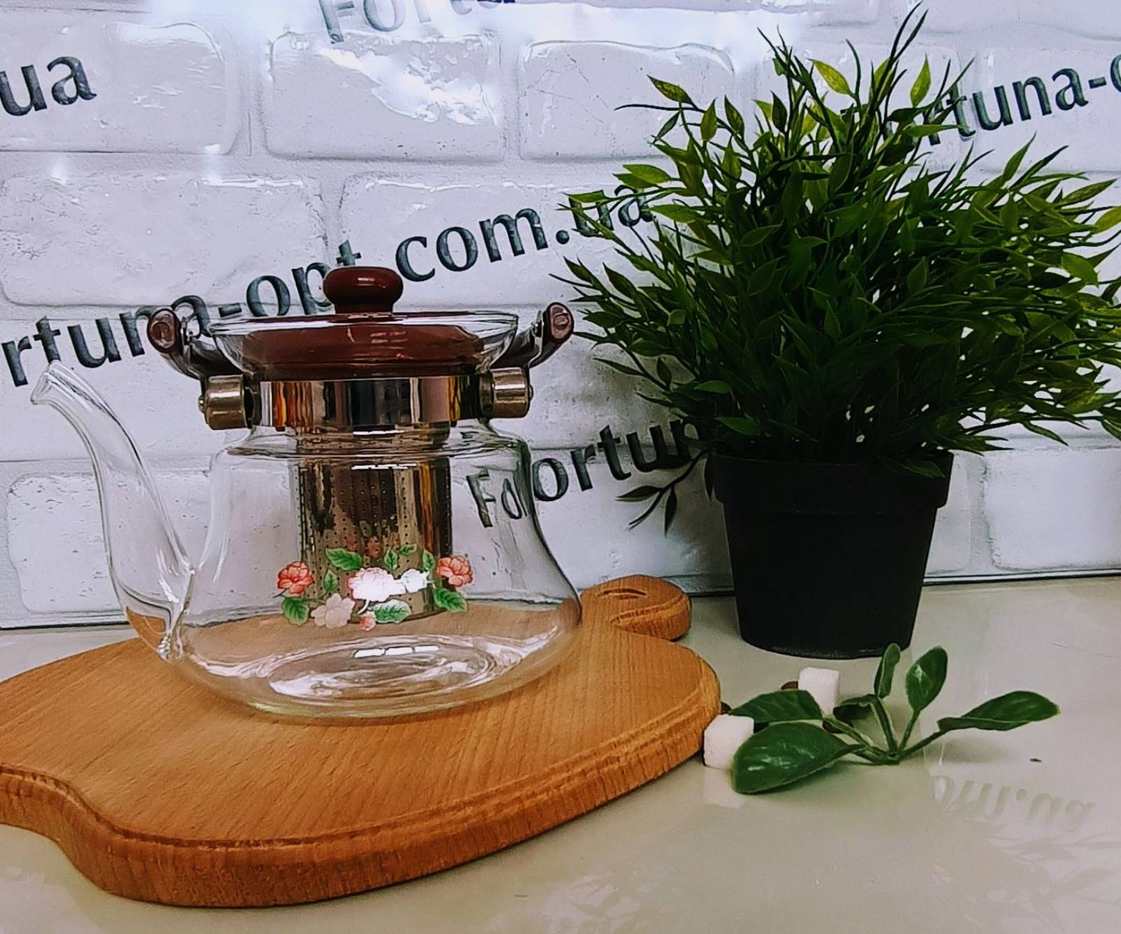 Заварочный чайник с съемным ситечком 0.8 л A-Plus - 1041 ✅ базовая цена $4.61 ✔ Опт ✔ Скидки ✔ Заходите! - Интернет-магазин ✅ Фортуна-опт ✅