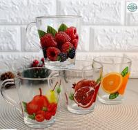 Чашка стеклянная Грация 280 мл Фрукты - 8121 ✅ базовая цена 19.54 грн. ✔ Опт ✔ Акции ✔ Заходите! - Интернет-магазин Fortuna-opt.com.ua.