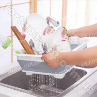Сушилка для посуды складная силиконовая - 7180 ✅ базовая цена $3.84 ✔ Опт ✔ Акции ✔ Заходите! - Интернет-магазин Fortuna-opt.com.ua.