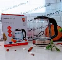 Чайник электрический стекло 2.2л Diamond 00026 ✅ базовая цена $10.61 ✔ Опт ✔ Акции ✔ Заходите! - Интернет-магазин Fortuna-opt.com.ua.