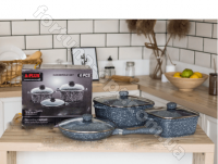 Набор посуды с мраморным покрытием A-Plus - 1505 ✅ базовая цена $41.20 ✔ Опт ✔ Акции ✔ Заходите! - Интернет-магазин Fortuna-opt.com.ua.