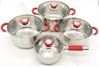 Набор нержавеющей посуды A-Plus - 0671 ➜ Оптом и в розницу ✅ актуальная цена - Интернет магазин ✅ Фортуна ✅