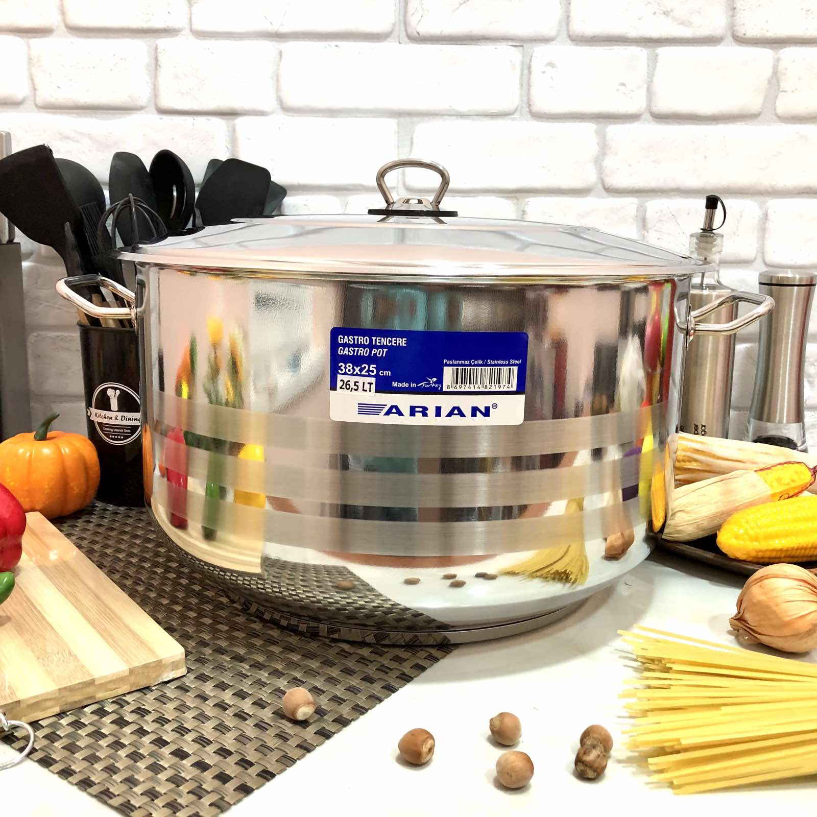 Кастрюля нержавеющая ТМ "Home Perfect"  - 2315 - 17.5 л ✅ базовая цена 752.10 грн. ✔ Опт ✔ Скидки ✔ Заходите! - Интернет-магазин ✅ Фортуна-опт ✅