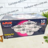 Набор посуды из нержавеющей стали A-Plus 1293 ➜ Оптом и в розницу ✅ актуальная цена - Интернет магазин ✅ Фортуна ✅
