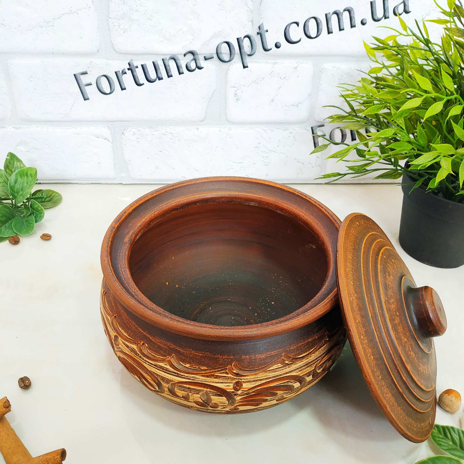 Колбасник красная глина 1,5 л - 2997 ✅ базовая цена 140.90 грн. ✔ Опт ✔ Скидки ✔ Заходите! - Интернет-магазин ✅ Фортуна-опт ✅