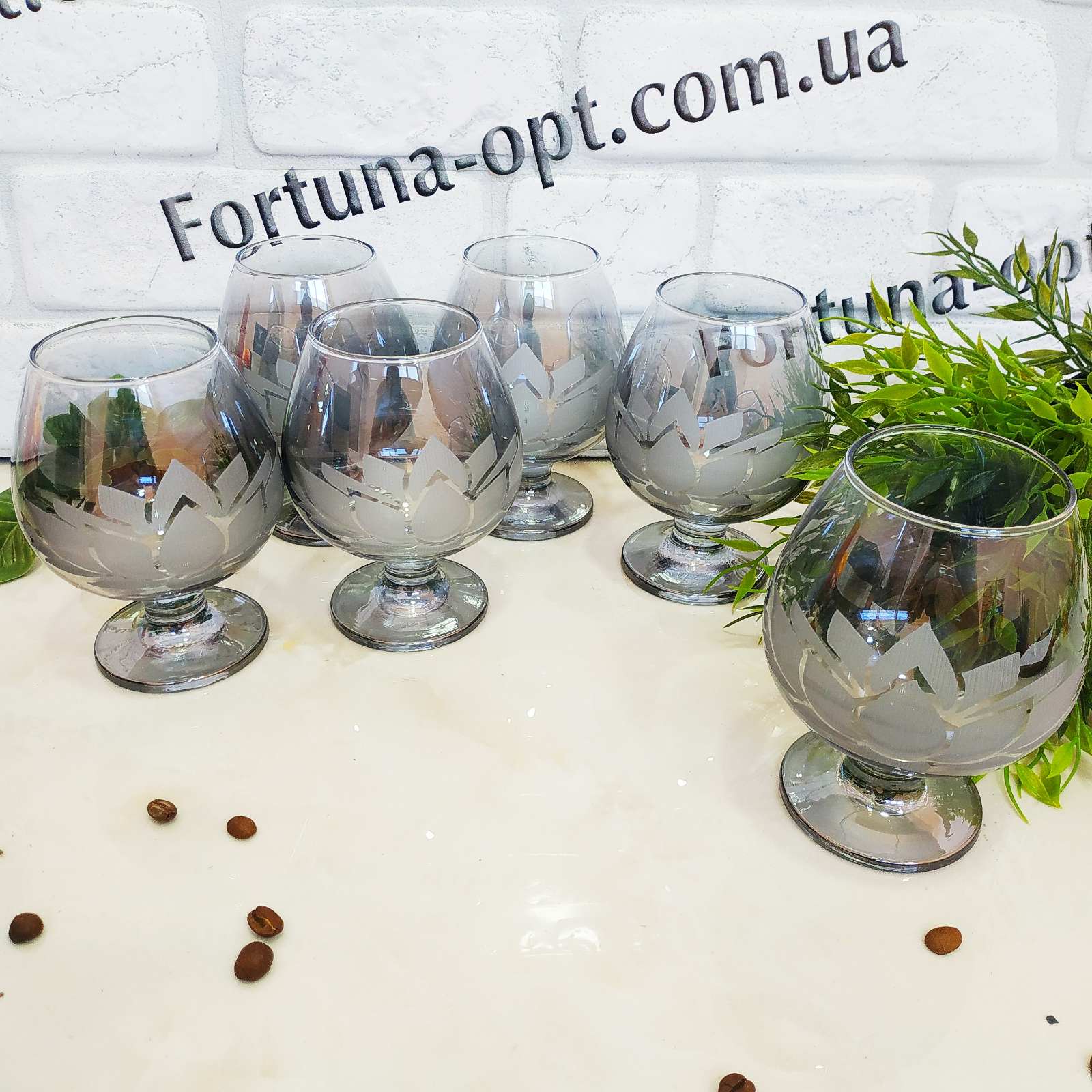 Бокал для коньяка "Лотос" 6 шт/набор 400 мл 298-188 ✅ базовая цена 324.30 грн. ✔ Опт ✔ Скидки ✔ Заходите! - Интернет-магазин ✅ Фортуна-опт ✅