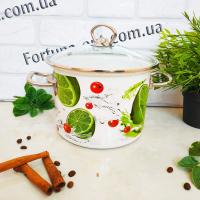 Кастрюля эмалированная 3,0 л 83112 Лайм ➜ Оптом и в розницу ✅ актуальная цена -Интернет магазин ✅ Фортуна ✅