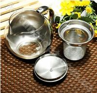 Заварник из закаленного стекла и нержавейки 0.75 л A-Plus - 0112  ✅ базовая цена $3.49 ✔ Опт ✔ Акции ✔ Заходите! - Интернет-магазин Fortuna-opt.com.ua.