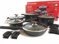 Набор посуды Top Kitchen черный ТК 00023  ✅ базовая цена $76.72 ✔ Опт ✔ Акции ✔ Заходите! - Интернет-магазин Fortuna-opt.com.ua.