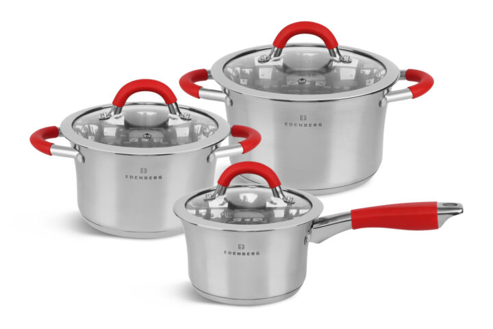 Набор кастрюль из нержавеющей стали с ковшом Edenberg EB- 2404➜ Опт и розница ✅ актуальная цена -Интернет магазин ✅ Фортуна ✅