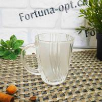 Чашка стеклянная 250 мл 6276 ✅ базовая цена 35.63 грн. ✔ Опт ✔ Акции ✔ Заходите! - Интернет-магазин Fortuna-opt.com.ua.