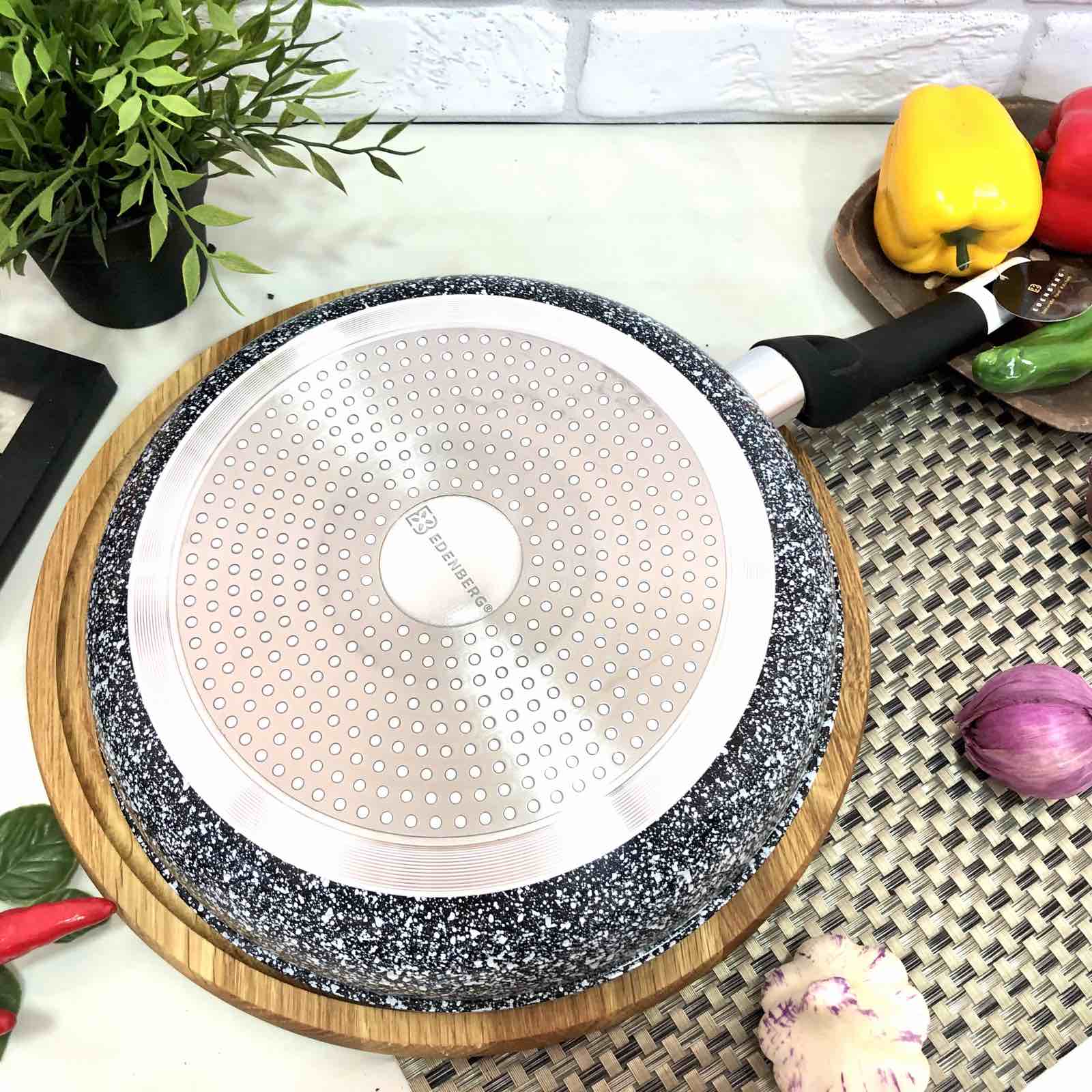 Сковорода Edenberg EB - 9155 - 26 см ✅ базовая цена $13.06 ✔ Опт ✔ Скидки ✔ Заходите! - Интернет-магазин ✅ Фортуна-опт ✅