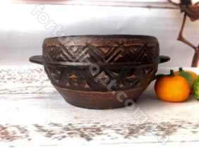 Набор бульйонников 6шт из красной глины ➜ Оптом и в розницу ✅ актуальная цена - Интернет магазин ✅ Фортуна ✅