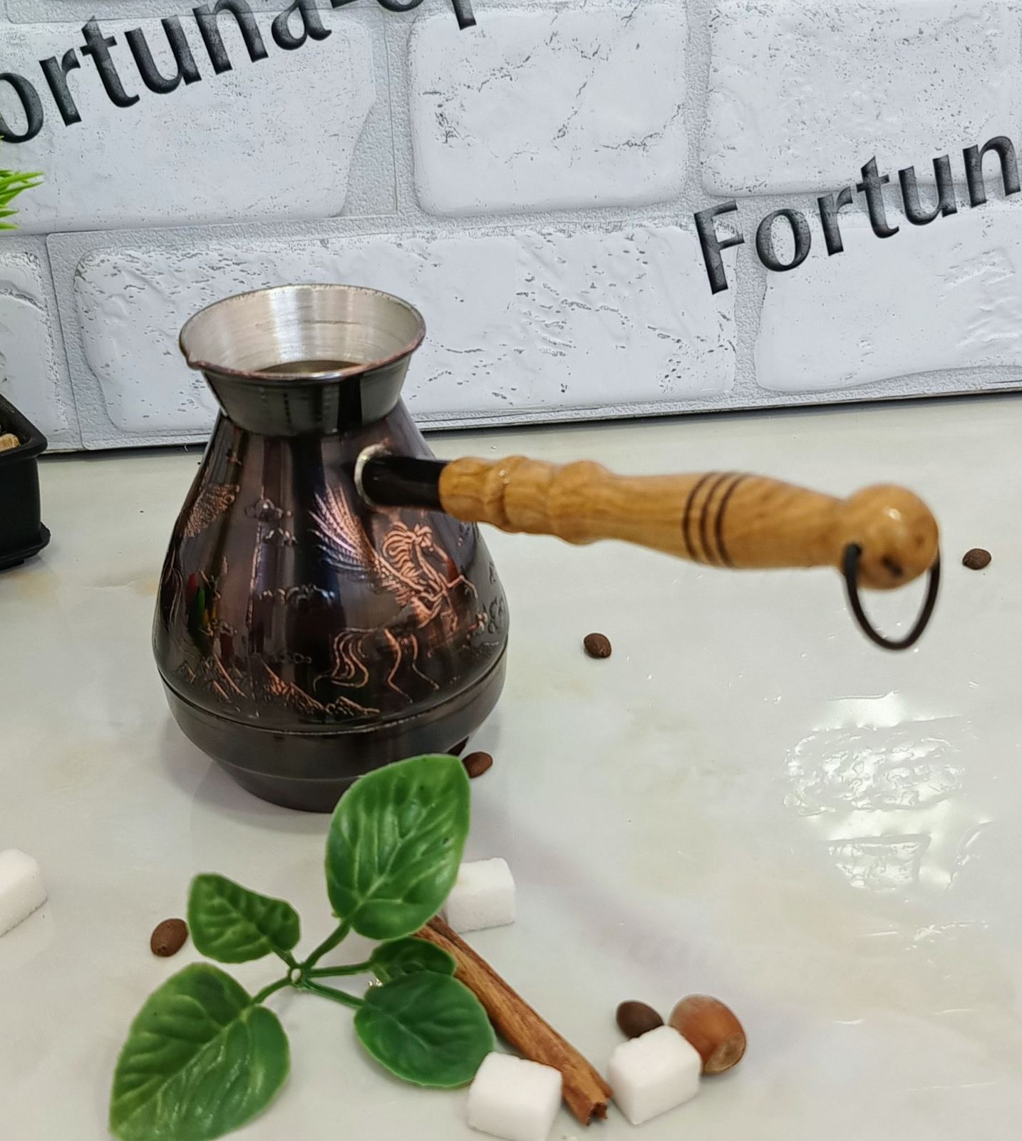 Турка медная 0,4л 0817 ✅ базовая цена 781.44 грн. ✔ Опт ✔ Скидки ✔ Заходите! - Интернет-магазин ✅ Фортуна-опт ✅