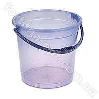 Ведро пластиковое 10 л без крышки прозрачное - 0757 ✅базовая цена 43.57 грн. ✔ Опт ✔ Скидки ✔ Заходите! - Интернет-магазин ✅ Фортуна-опт ✅